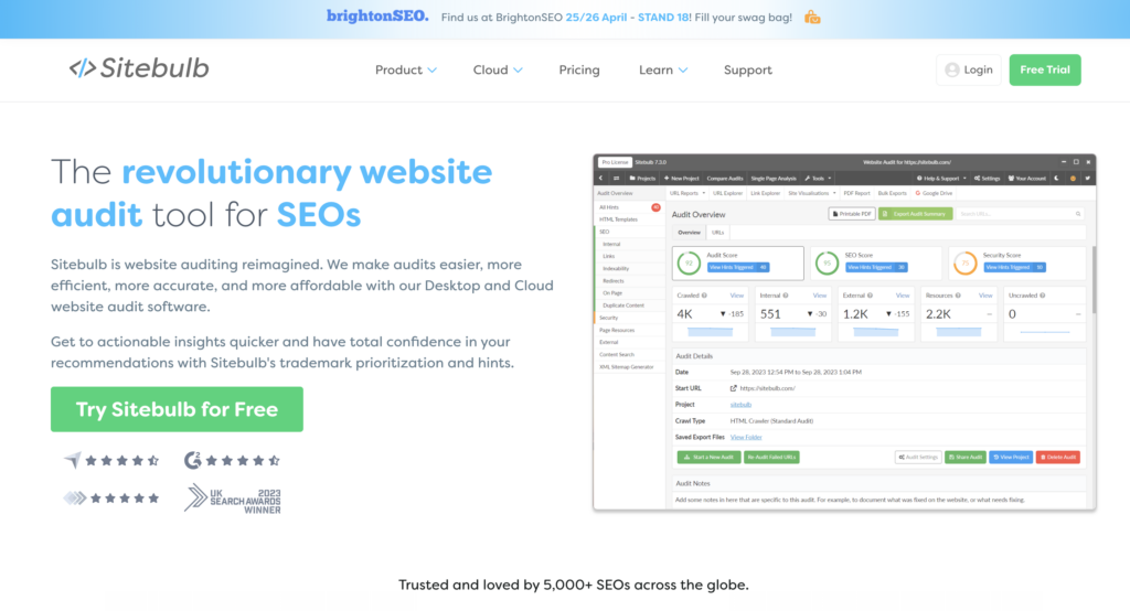 Sitebulb - strumenti di verifica del sito web